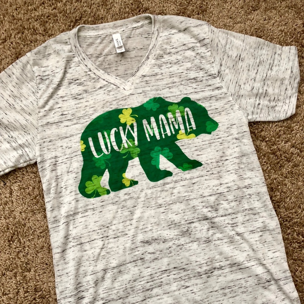 Lucky Mama Bear Shirt / St. Patrick’s Day Shirt